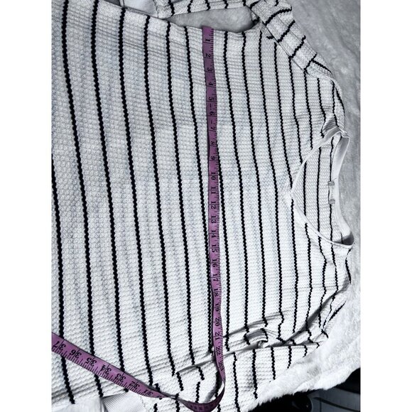 Altard State waffle knit striped shirt womens size large - Picture 2 of 5